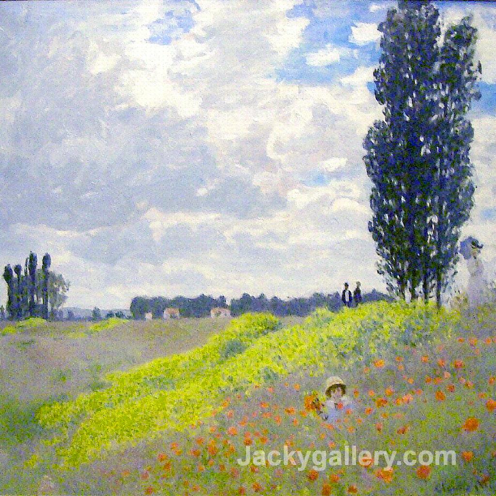 Walk in the Meadows at Argenteuil by Claude Monet paintings reproduction